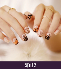 Skull & Moon Nail Set - 24 Pieces