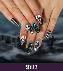 Haunted Glam Nail Set - 24 Pieces