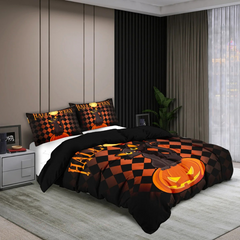 Cat O' Lantern - 3 Piece Quilted Set